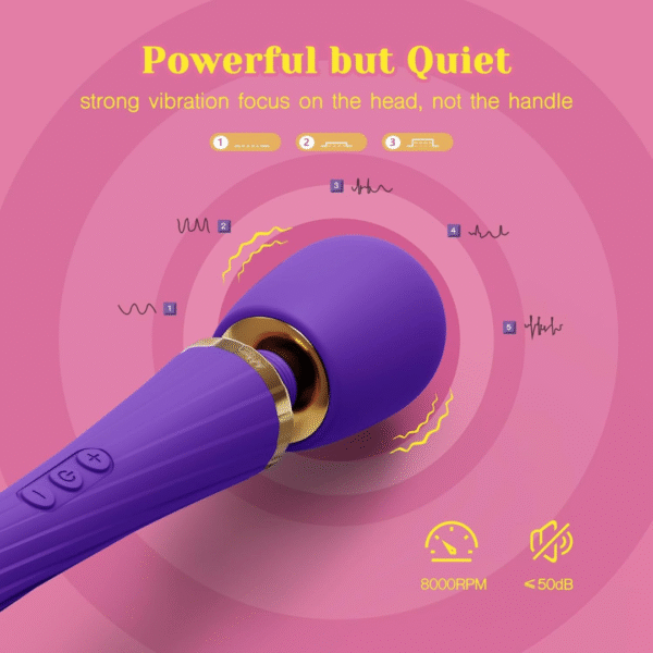 Wild Pulse Wand Vibrator – Rechargeable & Waterproof (Purple)